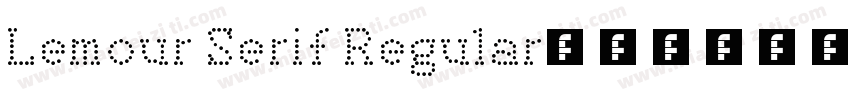 Lemour Serif Regular字体转换